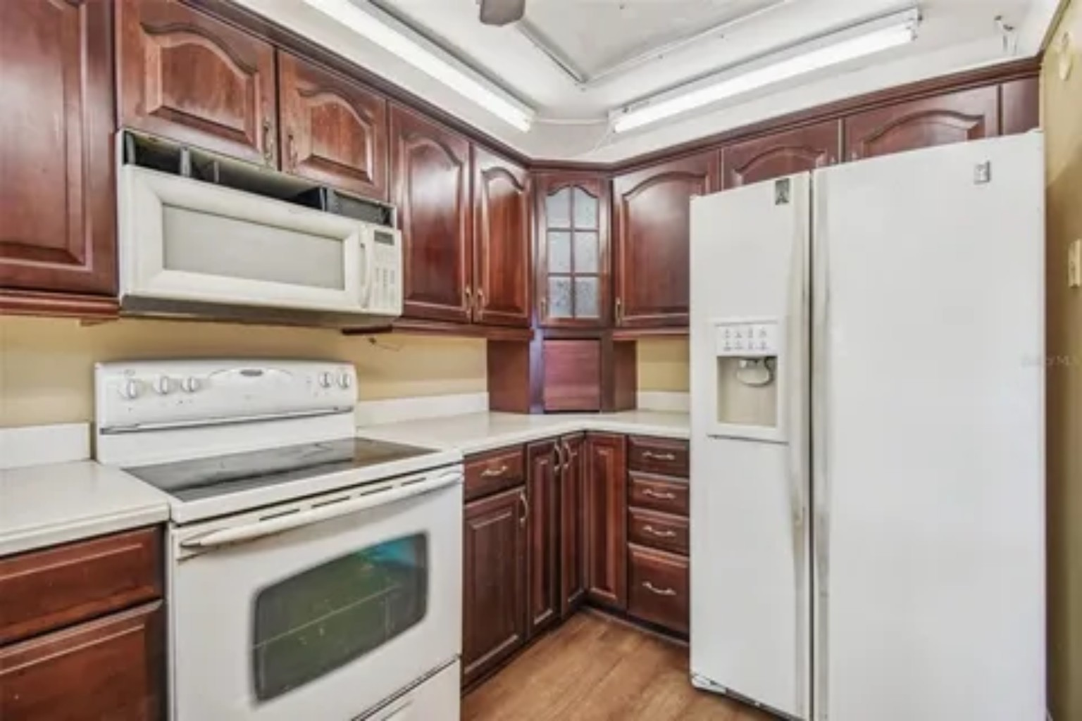 Before photo of original kitchen from second angle